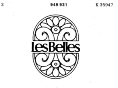 Les Belles Logo (DPMA, 10/25/1974)