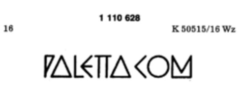 PALETTACOM Logo (DPMA, 13.11.1986)