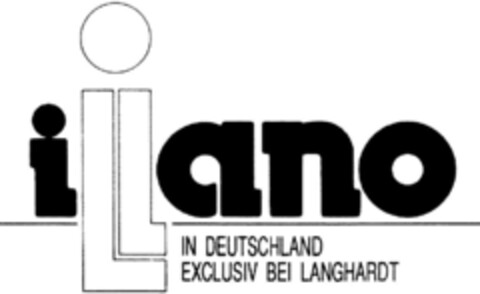 illano IN DEUTSCHLAND EXCLUSIV BEI LANGHARDT Logo (DPMA, 30.07.1992)