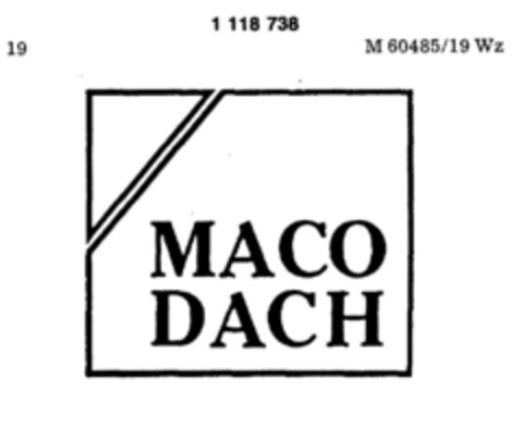 MACO DACH Logo (DPMA, 07.04.1987)