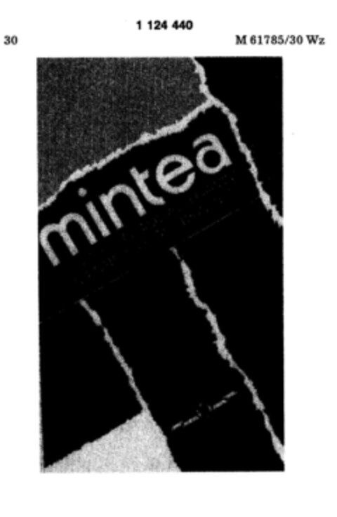 mintea TEE-FERTIGETRÄNK MIT SPEARMINT UND NATÜRLICHEM ZITRONENSAFT Logo (DPMA, 13.11.1987)