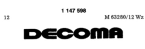 DECOMA Logo (DPMA, 18.07.1988)