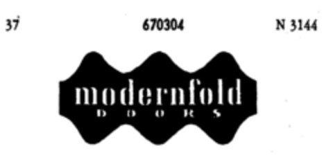 modernfold D O O R S Logo (DPMA, 24.02.1954)