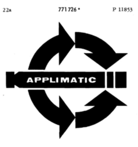 APPLIMATIC Logo (DPMA, 07.11.1962)