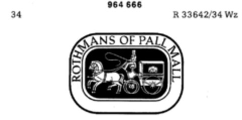 ROTHMANS OF PALL MAL Logo (DPMA, 12/10/1976)