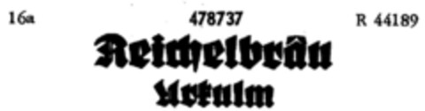 Reichelbräu Urkulm Logo (DPMA, 07/12/1935)