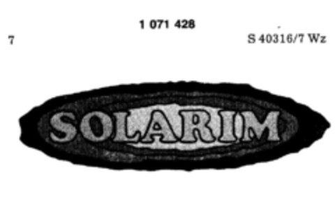 SOLARIM Logo (DPMA, 19.04.1984)
