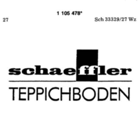 schaeffler TEPPICHBODEN Logo (DPMA, 04.04.1987)