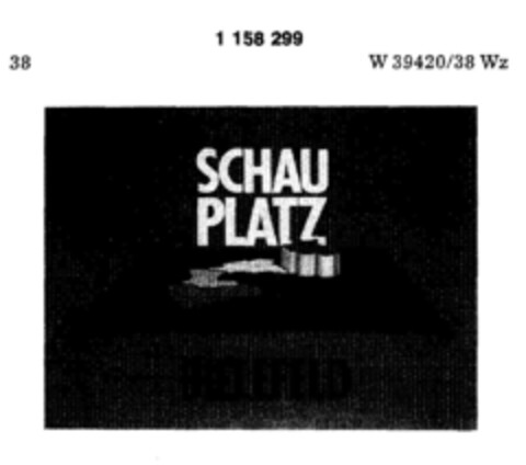 SCHAU PLATZ BIELEFELD Logo (DPMA, 19.07.1989)