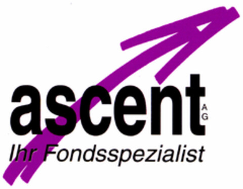 ascent AG Ihr Fondsspezialist Logo (DPMA, 27.09.2001)