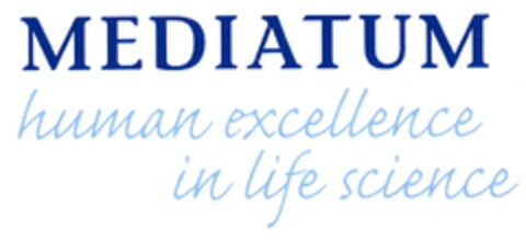 MEDIATUM human excellence in life science Logo (DPMA, 17.10.2011)