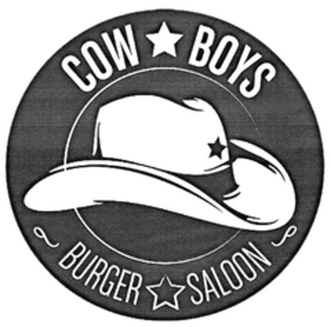 COW BOYS BURGER SALOON Logo (DPMA, 06.03.2014)
