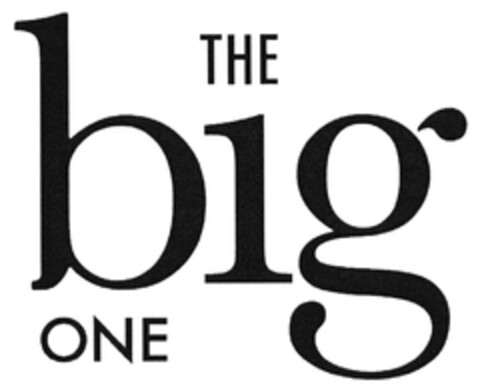 THE big ONE Logo (DPMA, 04.07.2019)