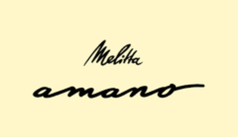 Melitta amano Logo (DPMA, 12.08.2019)