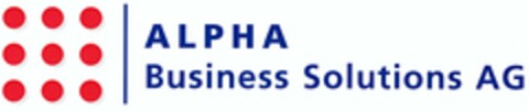 ALPHA Business Solutions AG Logo (DPMA, 01/15/2004)