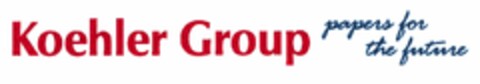 Koehler Group papers for the future Logo (DPMA, 26.04.2004)