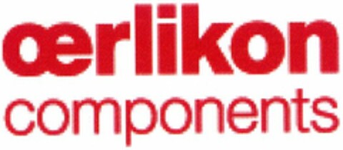 oerlikon components Logo (DPMA, 07/28/2006)