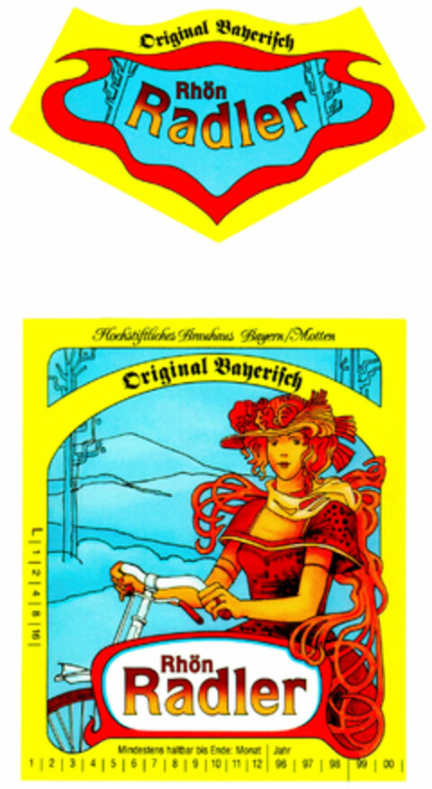 Original Bayerisch Rhön Radler Logo (DPMA, 18.10.1995)