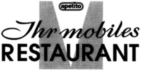 apetito Ihr mobiles RESTAURANT Logo (DPMA, 11.04.1996)