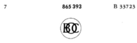 BOC Logo (DPMA, 14.05.1965)