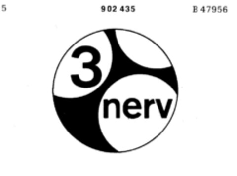 3 nerv Logo (DPMA, 25.04.1972)