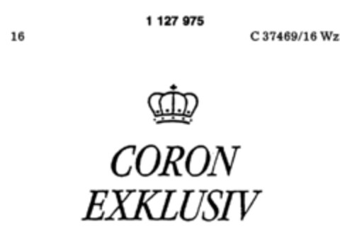 CORON EXKLUSIV Logo (DPMA, 18.03.1988)