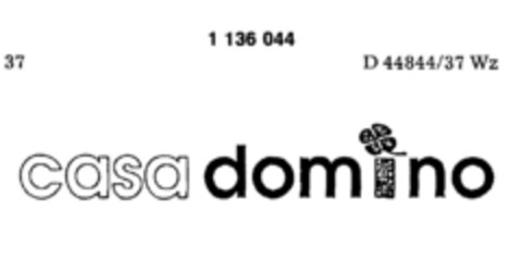 casa domino Logo (DPMA, 07/07/1988)