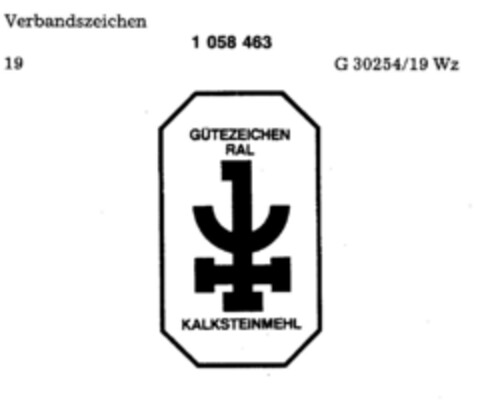 GÜTEZEICHEN RAL KALKSTEINMEHL Logo (DPMA, 03/16/1983)