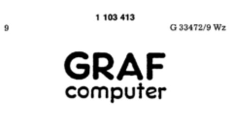 GRAF computer Logo (DPMA, 30.07.1986)