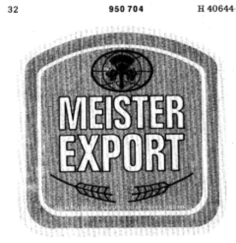 MEISTER EXPORT Logo (DPMA, 08.07.1975)