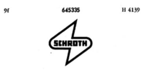 SCHROTH Logo (DPMA, 01.04.1952)