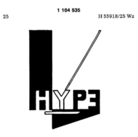 HYPE Logo (DPMA, 03.04.1986)