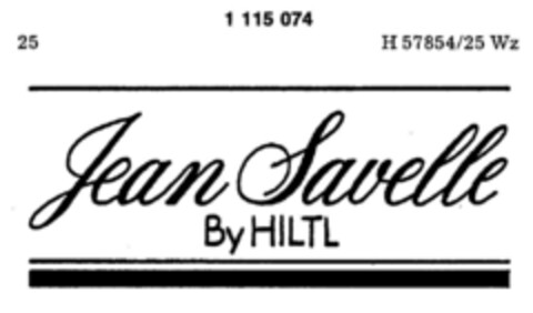Jean Savelle By HILTL Logo (DPMA, 06/01/1987)