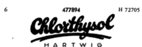 Chlorthysol HARTWIG Logo (DPMA, 04.04.1935)