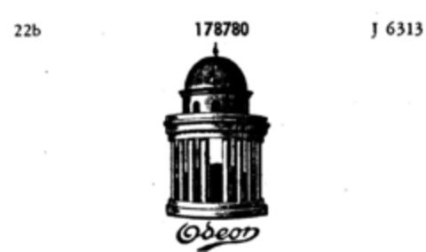 Odeon Logo (DPMA, 30.12.1912)