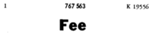 Fee Logo (DPMA, 29.12.1961)