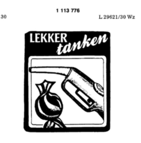 LEKKER tanken Logo (DPMA, 12/10/1986)