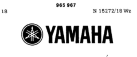 YAMAHA Logo (DPMA, 18.12.1976)