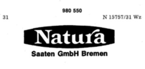 Natura Saaten GmbH Bremen Logo (DPMA, 23.02.1978)