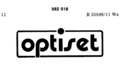 optiset Logo (DPMA, 14.04.1978)