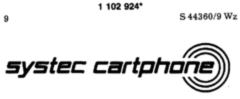 systec cartphone Logo (DPMA, 02.02.1987)