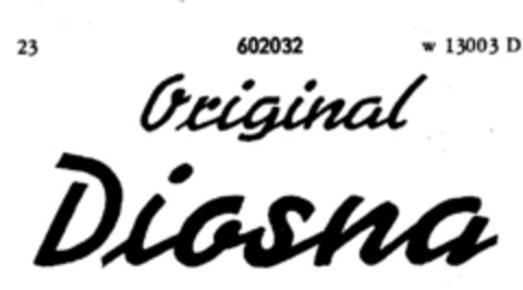 Original Diosna Logo (DPMA, 01/17/1949)