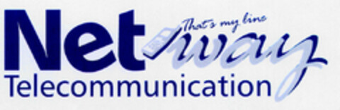 Net way Telecommunication Thats my line Logo (DPMA, 10/23/2001)