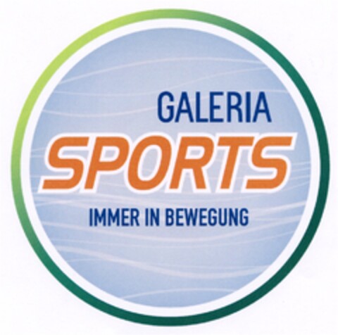 GALERIA SPORTS IMMER IN BEWEGUNG Logo (DPMA, 09.06.2008)