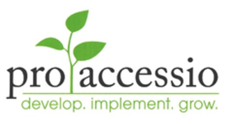 pro accessio develop.implement.grow Logo (DPMA, 08/31/2010)