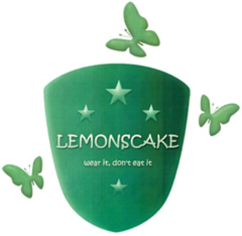 LEMONSCAKE wear it, don't eat it Logo (DPMA, 09/20/2010)