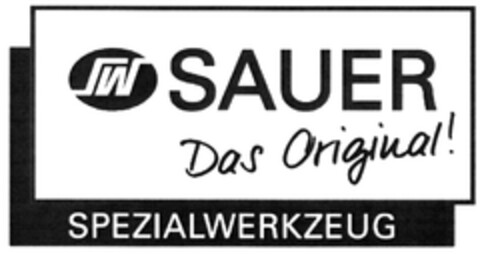 SW Sauer Das Original! SPEZIALWERKZEUG Logo (DPMA, 05.04.2012)