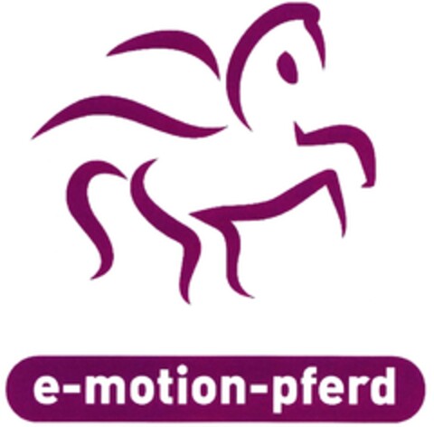 e-motion-pferd Logo (DPMA, 30.07.2013)