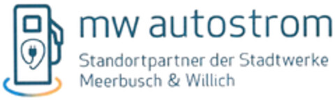 mw autostrom Standortpartner der Stadtwerke Meerbusch & Willich Logo (DPMA, 10.06.2024)