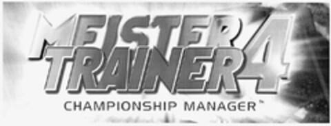 MEISTER TRAINER 4 CHAMPIONSHIP MANAGER Logo (DPMA, 05.03.2003)
